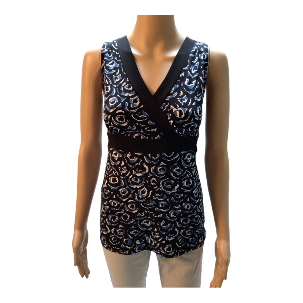 Merona V-Neck Wrap Crossover Sleeveless Tunic in XS